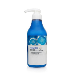 Увлажняющий коллагеновый шампунь-кондиционер FARMSTAY COLLAGEN WATER FULL MOIST SHAMPOO & CONDITIONER