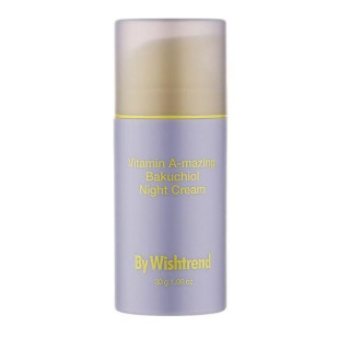 Нічний крем з ретиналем та бакучиолом By Wishtrend Vitamin A-mazing Bakuchiol Night Cream 30 g