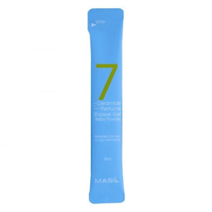 Гель для душу з ароматом дитячої присипки Masil 7 Ceramide Perfume Shower Gel Baby Powder 8ml
