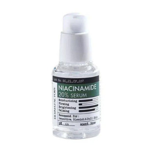 Заспокійлива сироватка для обличчя з ніацинамідом Derma Factory Niacinamide 20% Serum 30ml