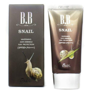 Антивозрастной отбеливающий BB-крем с муцином улитка Ekel BB Cream Snail Gold SPF 50 PA 50ml
