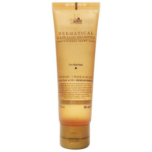 Зміцнюючий шампунь від випадіння тонкого волосся La"dor Dermatical Hair-Loss Shampoo For Thin Hair 50ml