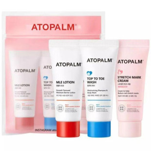 Дорожный набор ATOPALM Travel Kit (MLE Lotion 20ml, Top to Toe Wash 20ml, Maternity Care Stretch Mark Cream 20ml)
