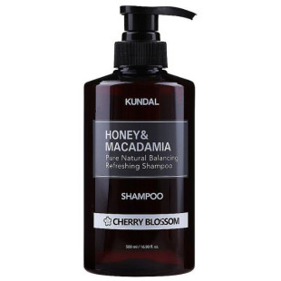 Натуральный шампунь для волос с ароматом цветения вишни KUNDAL Honey & Macadamia Nature Shampoo -
