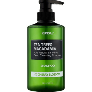 Натуральный шампунь против перхоти KUNDAL Tea Tree & Macadamia Deep Cleansing Shampoo - Cherry Blossom 5