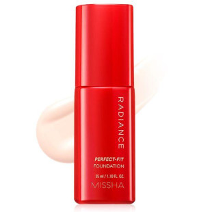 Стійка тональна основа для обличчя Missha Radiance Perfect Fit Foundation SPF 30 PA++ №21P 35ml