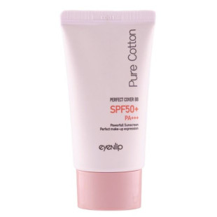 Зволожуючий ВВ-крем з гіалуроновою кислотою EYENLIP Pure cotton perfect cover bb cream #21 Light Bei