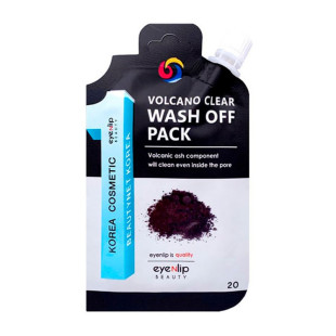 Маска очищающая с вулканической золой для лица Eyenlip VOLCANO CLEAR WASH OFF PACK 20ml