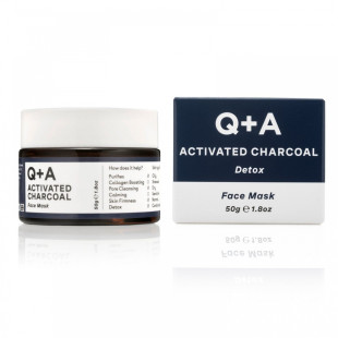 Маска «Детокс» з активованим вугіллям Q+A Activated Charcoal Face Mask 50g