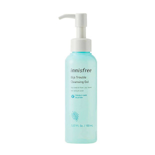 Гель очищающий для умывания проблемной кожи с маслом торрея Innisfree Jeju Bija Trouble Cleansing Ge