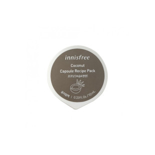 Маска нічна зволожуюча з екстрактом кокосу Innisfree Capsule Recipe Pack Coconut 10ml