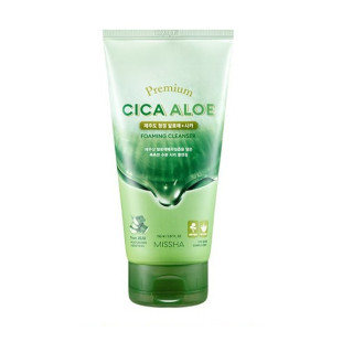 Пенка для умывания с алоэ и центелой Premium Cica Aloe Cleansing Foam MISSHA 150ml