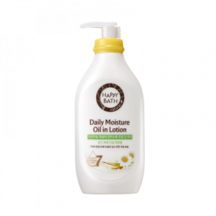 Лосьйон для тіла заспокійливий з екстрактом ромашки Happy Bath Daily Moisture Oil in Lotion Camomail