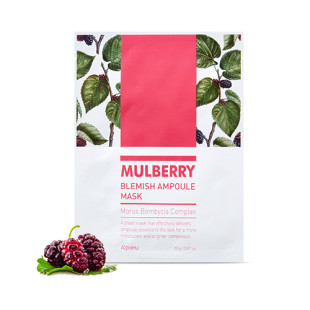 Маска успокаивающая с экстрактом лесных ягод A"pieu Mulberry Blemish Ampoule Mask 23ml