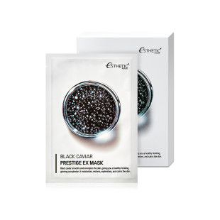Тканинна маска проти зморшок із екстрактом чорної ікри Esthetic House Black Caviar Prestige EX