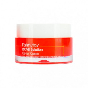 Крем для лица «Икра» от морщин с осветляющим действием FarmStay Dr.V8 Solution Caviar Cream 50ml