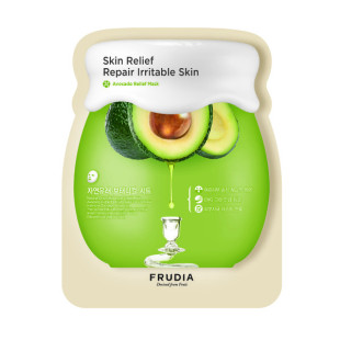 Тканевая маска восстанавливающая, с экстрактом авокадо Frudia Avocado Relief Cream Mask 27ml