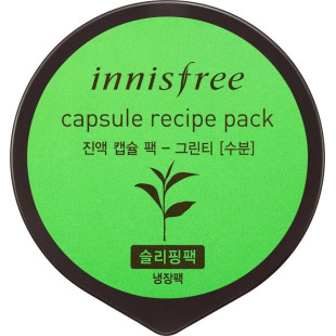Маска З Екстрактом Зеленого Чаю Відновлююча Innisfree Capsule Recipe Pack Green Tea