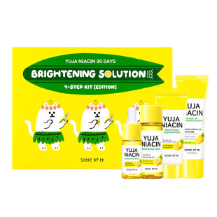 Набор миниатюр для лица из юдзу Some by Mi Yuja Niacin 30 Days Brightening Solution 4 – Step Kit L