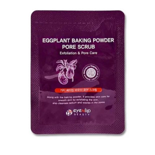 Скраб з екстрактом баклажану від чорних крапок для обличчя Eyenlip Eggplant Baking Powder Pore Scrub (100ml)