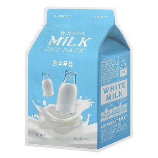 Маска Восстанавливающая С Молочными Протеинами A"pieu White Milk One-Pack