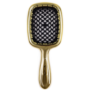 Расческа для волос лимитированная линейка золота с черным Janeke Superbrush