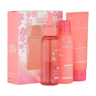Набор для оздоровления волос La"dor Blossom Edition (Treatment+Shampoo+Hair Ampoule) 300ml