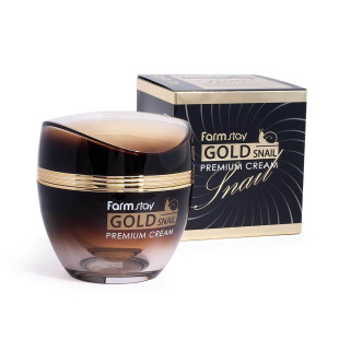Крем Омолоджувальний Із Золотом І Муцином Слимаки FarmStay Gold Snail Premium Cream 50ml