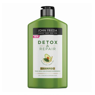 Шампунь для очистки и восстановления волос с маслом авокадо John Frieda Detox & Repair Shampoo 2