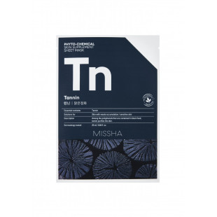 Тканинна фітохімічна маска з таніном для глибокого очищення шкіри Missha Phytochemical Skin Suppleme