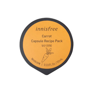 Маска ночная питательная с экстрактом моркови Innisfree Capsule Recipe Pack Carrot 10ml