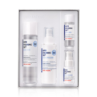 Набор: тонер, эмульсия и две миниатюры с гиалуроновой кислотой Neogen Super Hyaluronic 100™ Aqua Sk