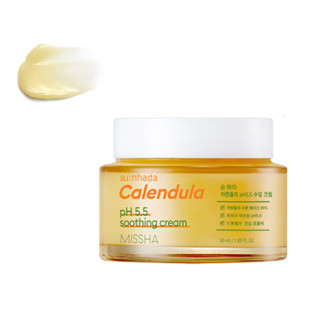 Успокаивающий крем для лица с экстрактом календулы Su:nhada Calendula pH 5.5 Soothing Cream Missh