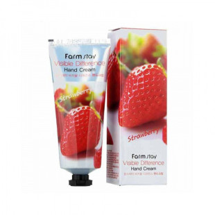 Крем для рук увлажняющий с экстрактом клубники Visible Difference Hand Cream Strawberry FarmStay 50