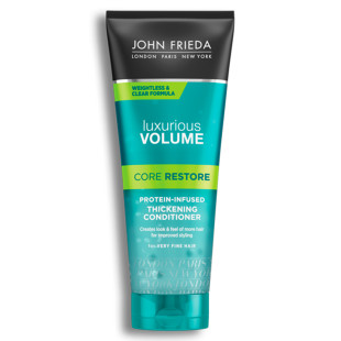Кондиционер для тонких волос прозрачный с протеином "Экстра объем" John Frieda Luxuri