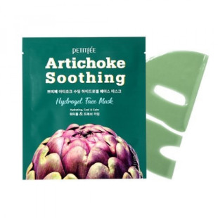 Маска гидрогелевая успокаивающая с экстрактом артишока для лица PETITFEE Artichoke Soothing Face Ma (1 шт)