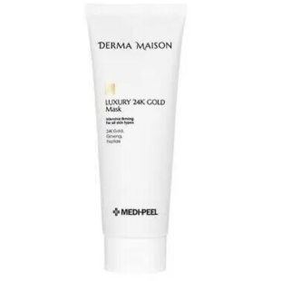 Премиум-маска салонная с коллоидным золотом и женьшенем Medi-Peel Derma Maison Luxury 24k gold mask 2