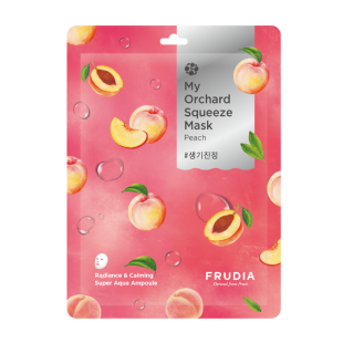 Тканевая антивозрастная маска для лица с персиковым экстрактом My Orchard Squeeze Mask Peach Frudia 2