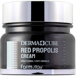 Питательный крем для лица с прополисом и гибискусом Farmstay Derma Cube Red Propolis Cream 80ml