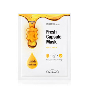 Маска Питательная С Маточным Молочком THE OOZOO Fresh Capsule Mask Royal Jelly