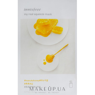 Тканинна маска Innisfree My Real Squeeze Manuka Honey Mask