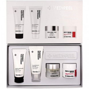 Набор омолаживающих: пена для умывания, крем для лица, гель очищающий и крем для шеи Medi Peel P