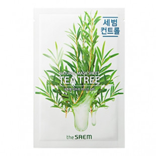 Маска тканинна антибактеріальна з екстрактом чайного дерева Natural Tea Tree Sheet The Saem 20ml