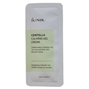 Крем-гель для чувствительной кожи с экстрактом центели IUNIK Centella Calming Gel Cream 1,5 ml