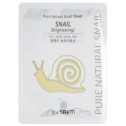 Маска тканинна равликова The Saem Pure Natural Mask Sheet Snail Brightening 1шт, фото 2