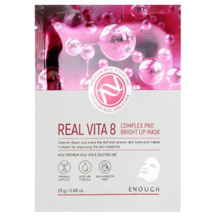 Тканевая маска с витаминами Enough Real Vita 8 Complex Pro Bright Up Mask 25g