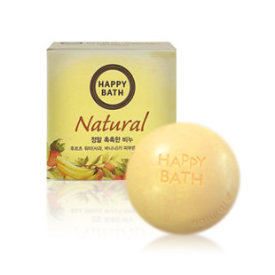 Тверде мило поживне з бананом та яблуком Happy Bath Natural Moisture Fruit Water 100g (4 шт)