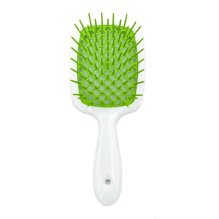 Расческа для волос белая Janeke Superbrush (бело-черный)